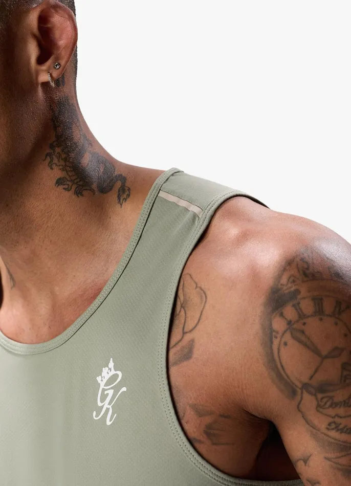 Gym King Vests Men Flex Vest 8211 Soft Khaki