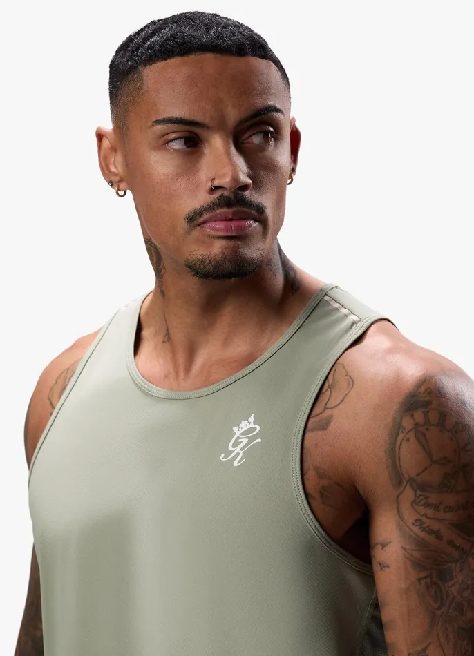 Gym King Vests Men Flex Vest 8211 Soft Khaki