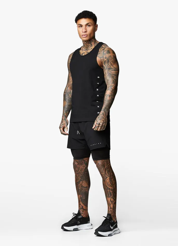 Gym King Vests Men Rebellion Vest 8211 Black