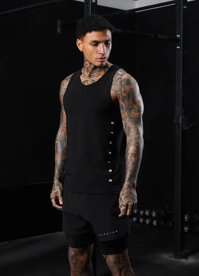 Gym King Vests Men Rebellion Vest 8211 Black