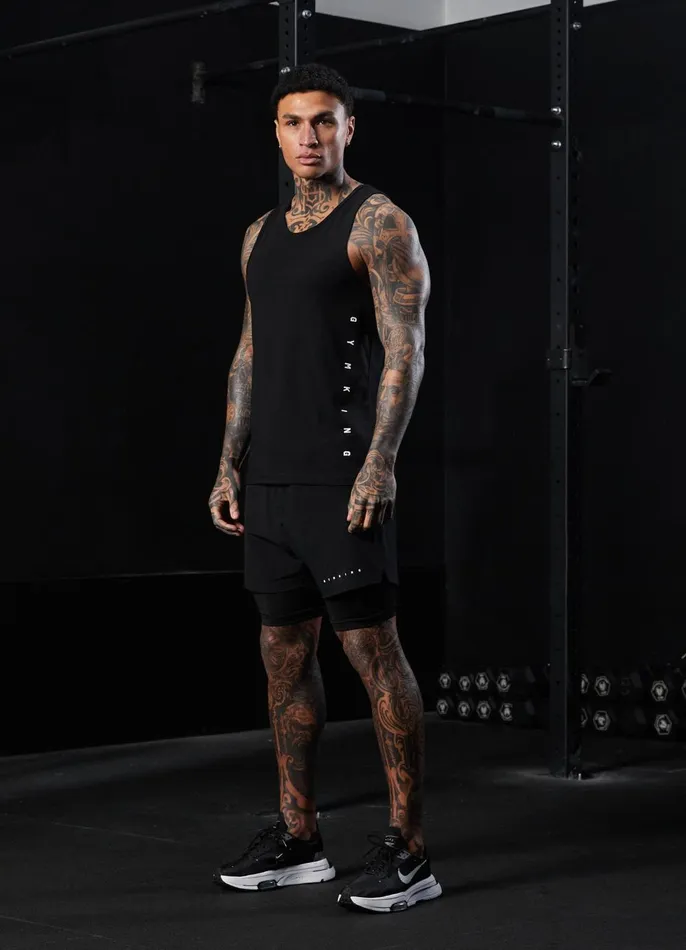 Gym King Vests Men Rebellion Vest 8211 Black