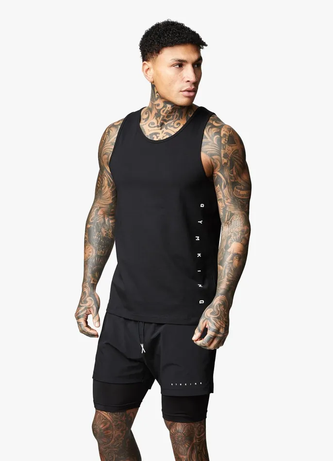 Gym King Vests Men Rebellion Vest 8211 Black