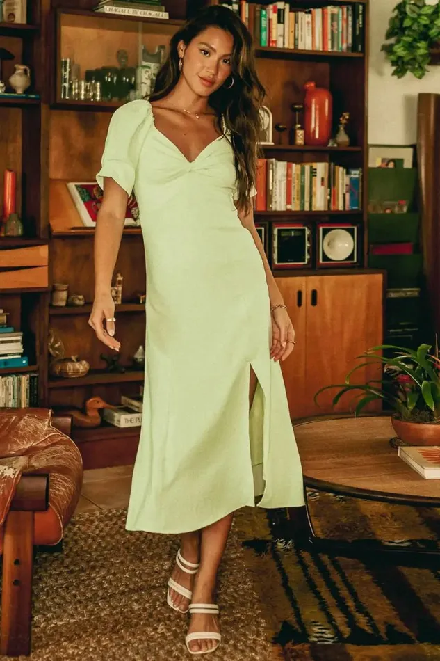 Halston Dress In Green Green Women Bohme Dresses