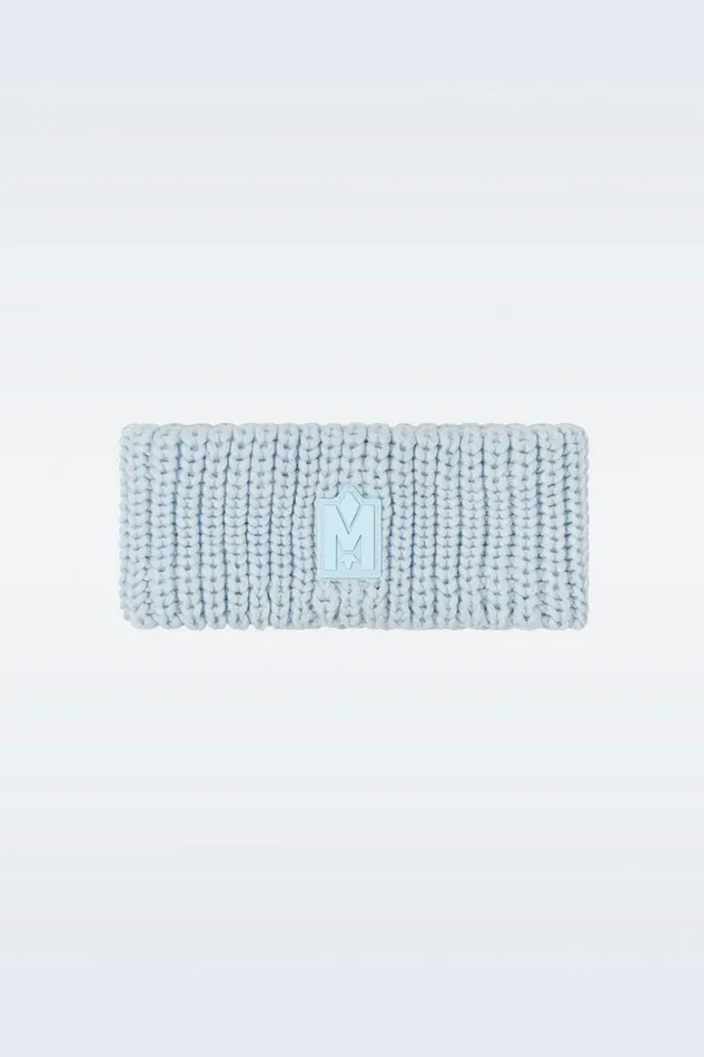 Hats Men Mackage SIMZ Rib Knit Merino Wool Headband Cream