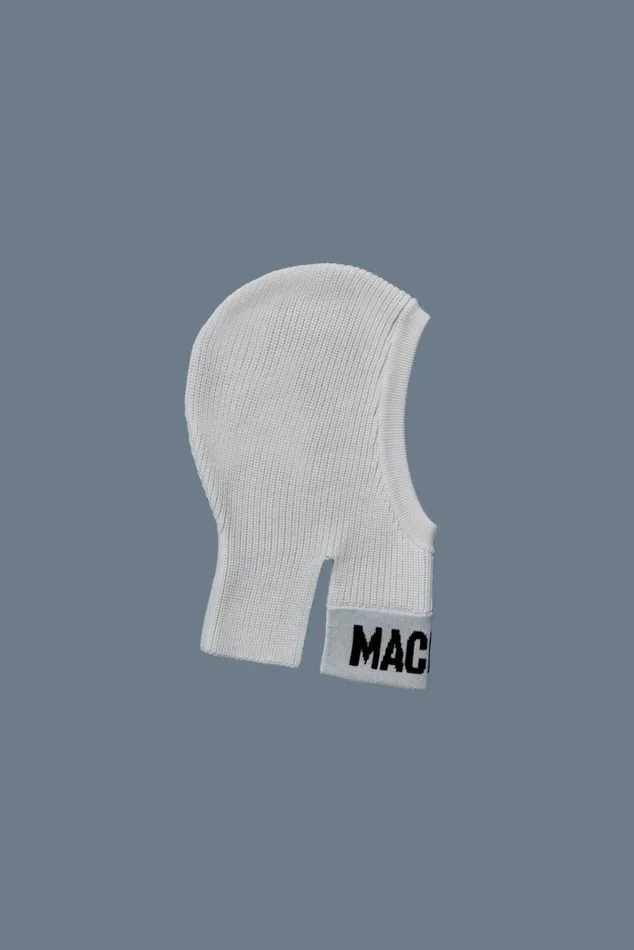 Hats Women Mackage AURORA Knit Merino Blend Logo Balaclava Black