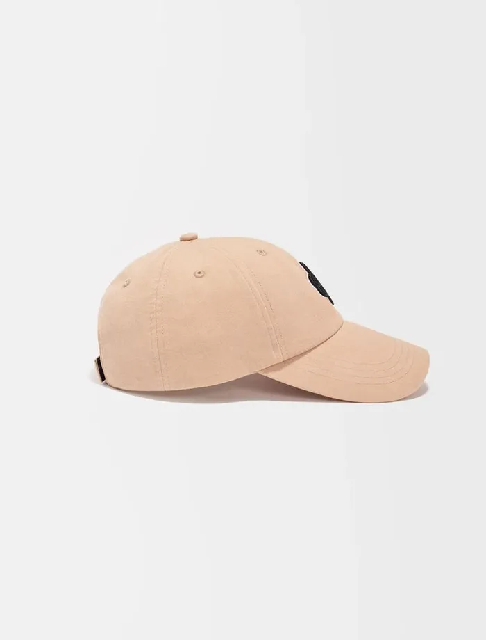 Hats Women Maje Clover Logo Cotton Cap Mastic Beige