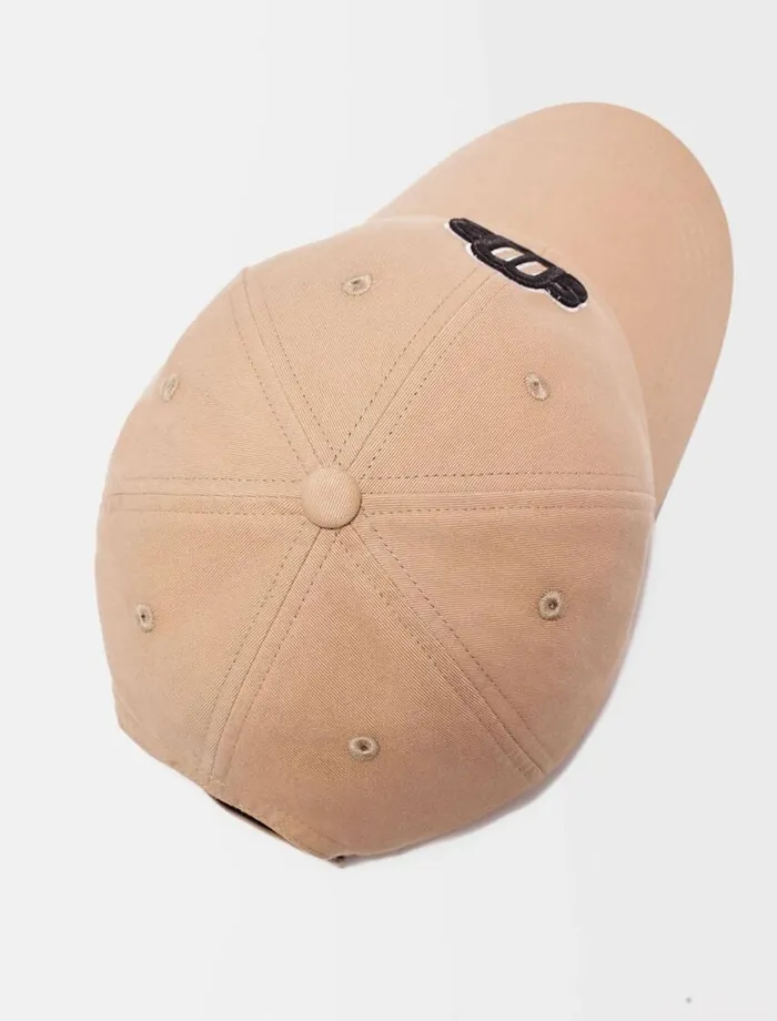 Hats Women Maje Clover Logo Cotton Cap Mastic Beige