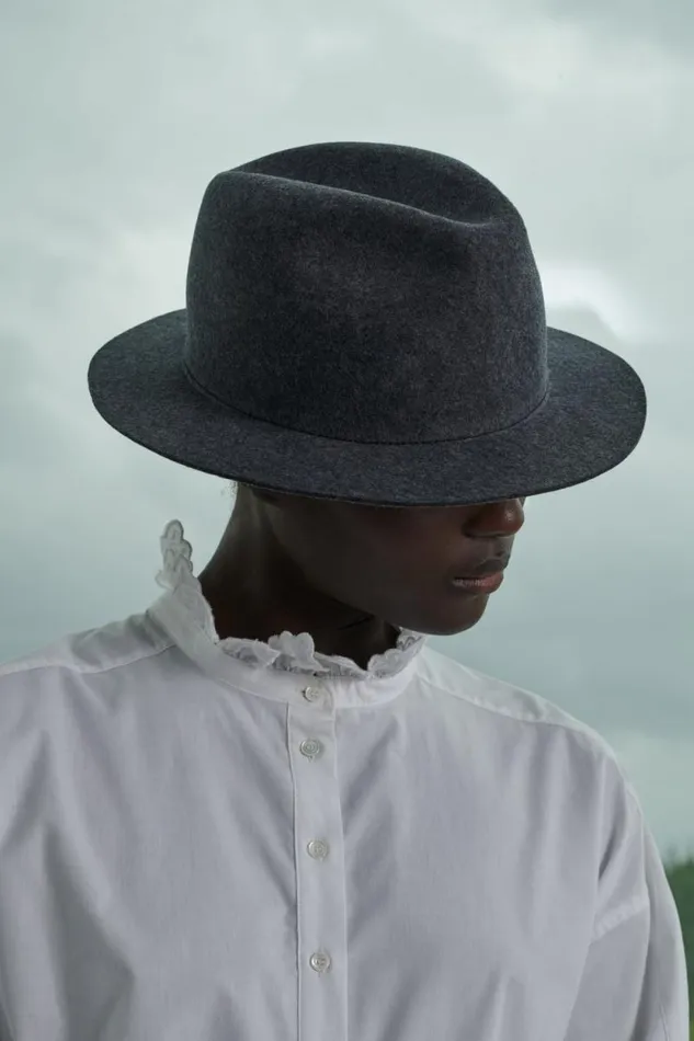 Hats Women Soeur WESTERN HAT Mottled Grey