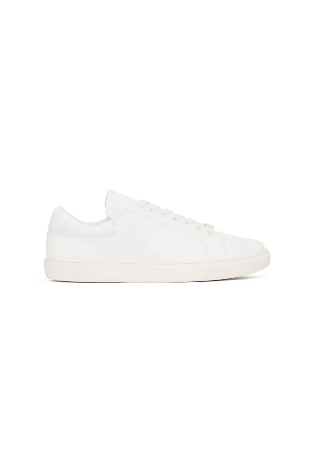 Hazel Block Logo Trainer White Women Aje Shoes