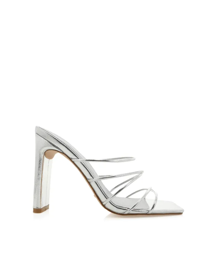 Heels Billini Block Heels CATTIE SILVER