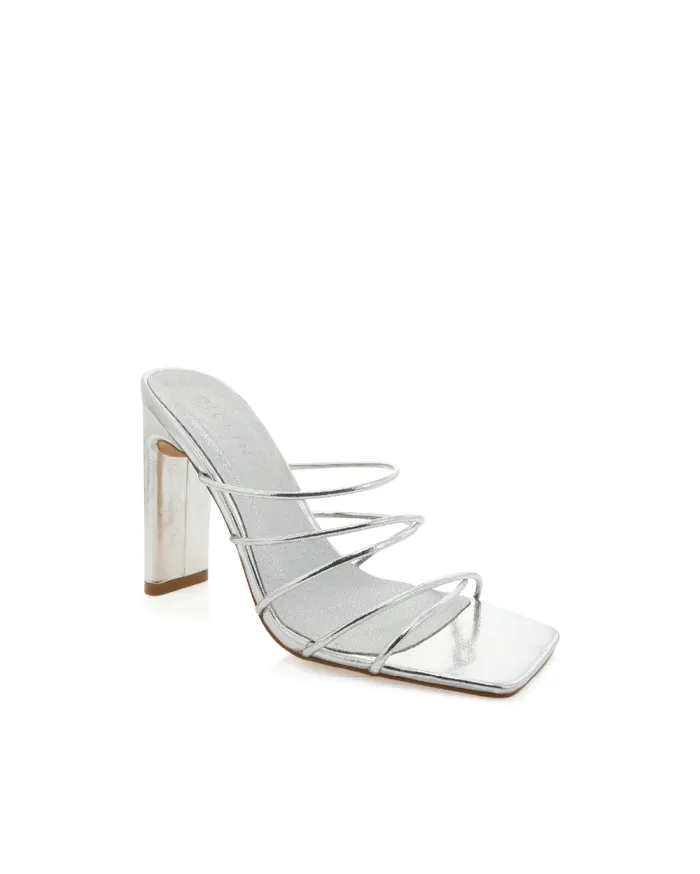 Heels Billini Block Heels CATTIE SILVER