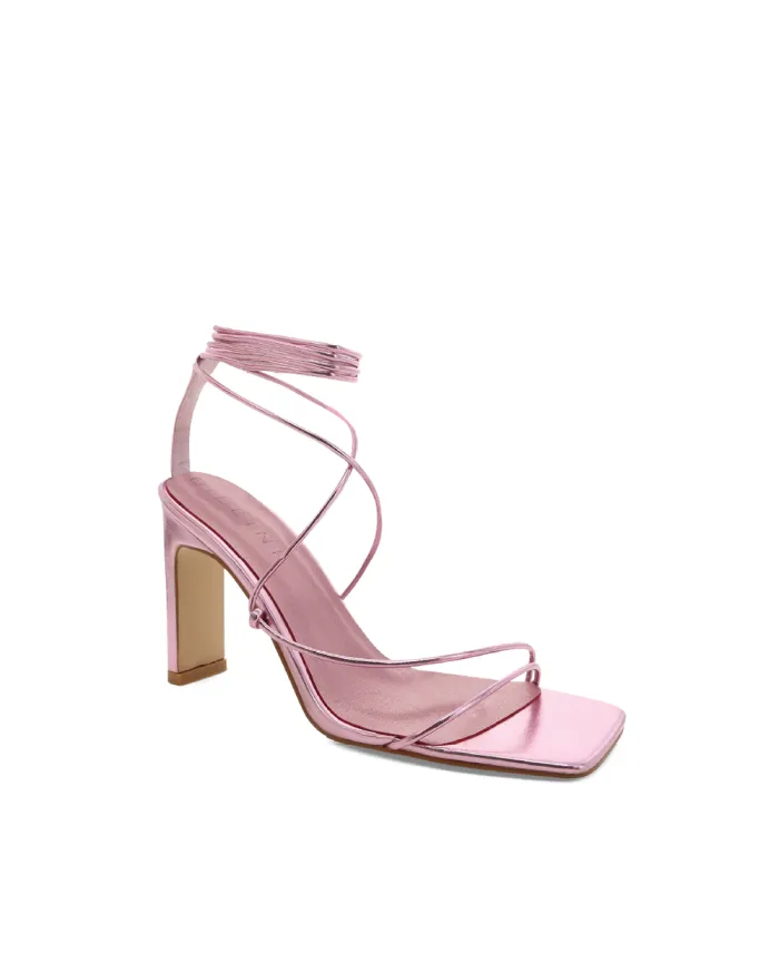 Heels Billini Block Heels ROBYN BALLET PINK METALLIC