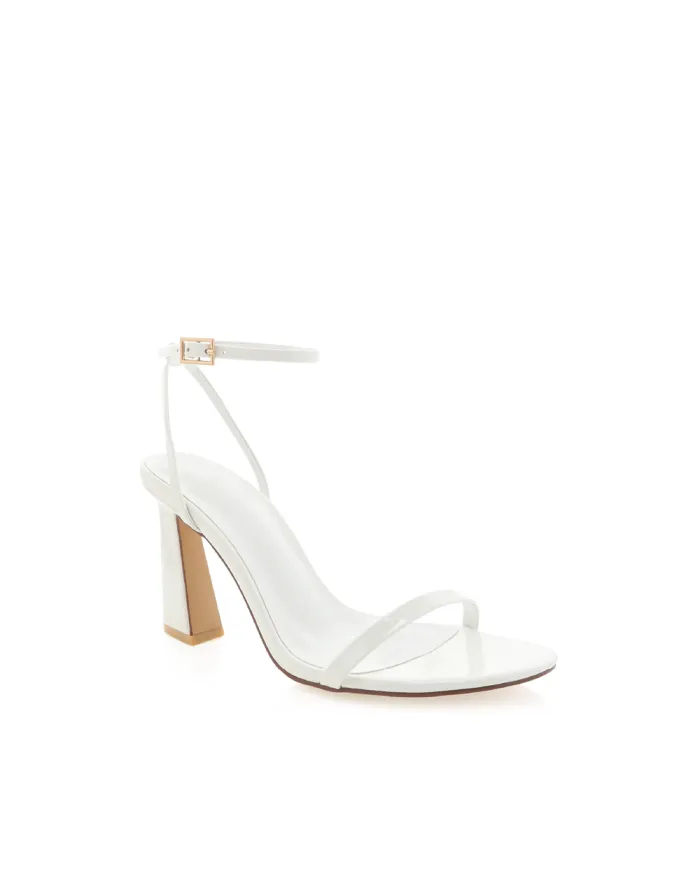 Heels Billini Block Heels TABATHA WHITE PATENT