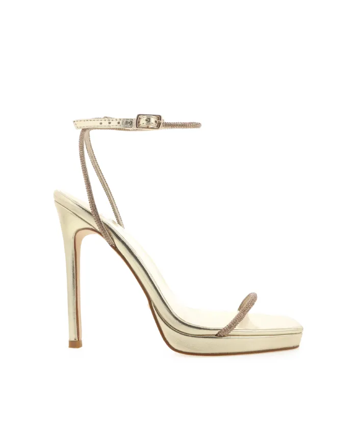 Heels Billini Stiletto Heels EVELINA GOLD METALLICDIAMANTE