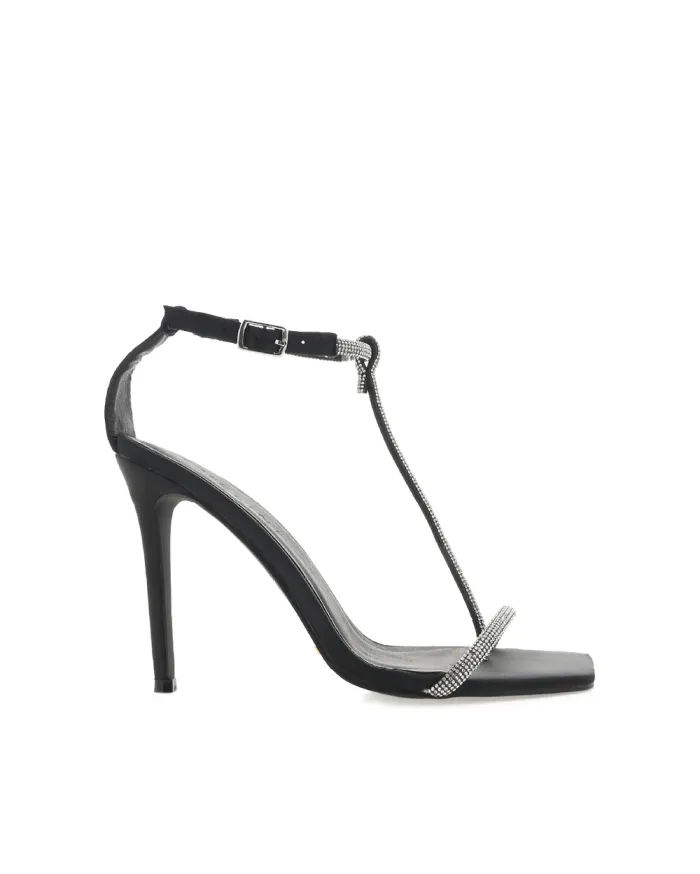 Heels Billini Stiletto Heels GENO BLACK SATIN