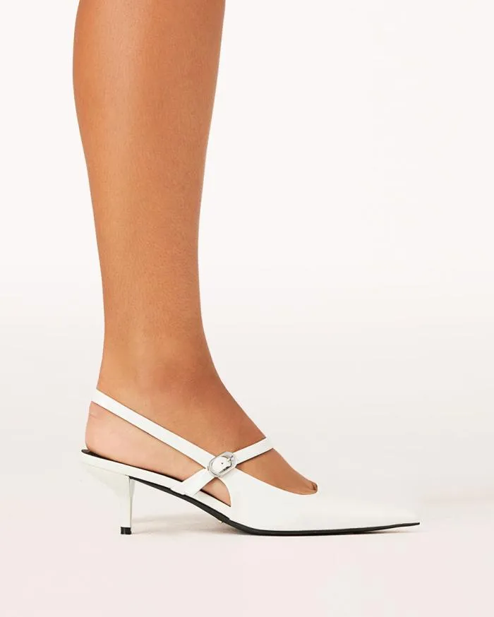 Heels Billini Stiletto Heels GERTA WHITE PATENT