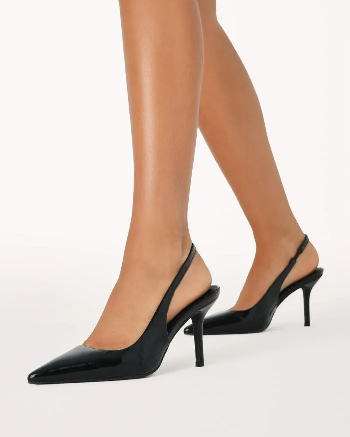 Heels Billini Stiletto Heels KACIA BLACK PATENT