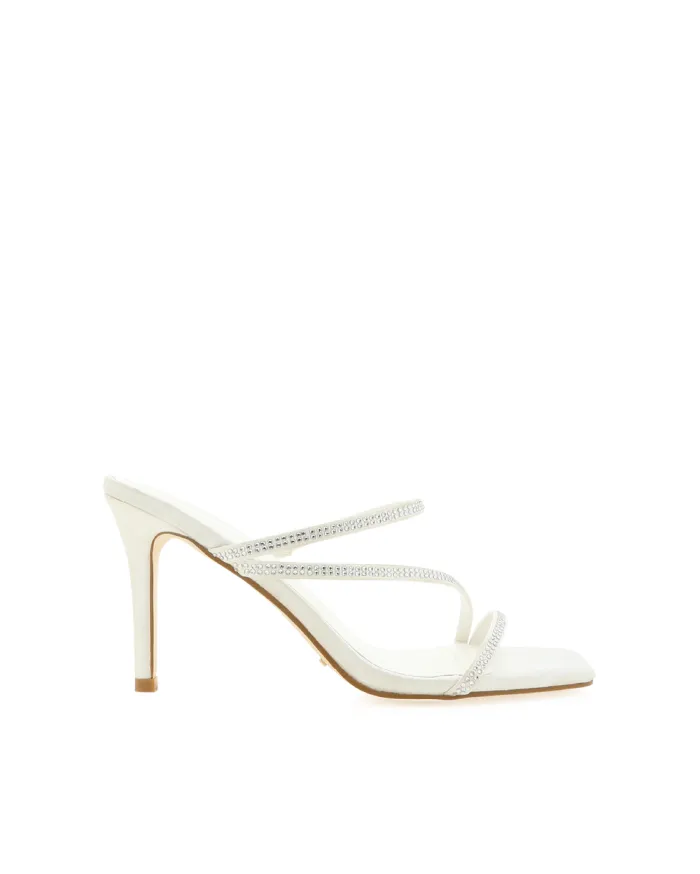 Heels Billini Stiletto Heels URIAH WHITE SATIN
