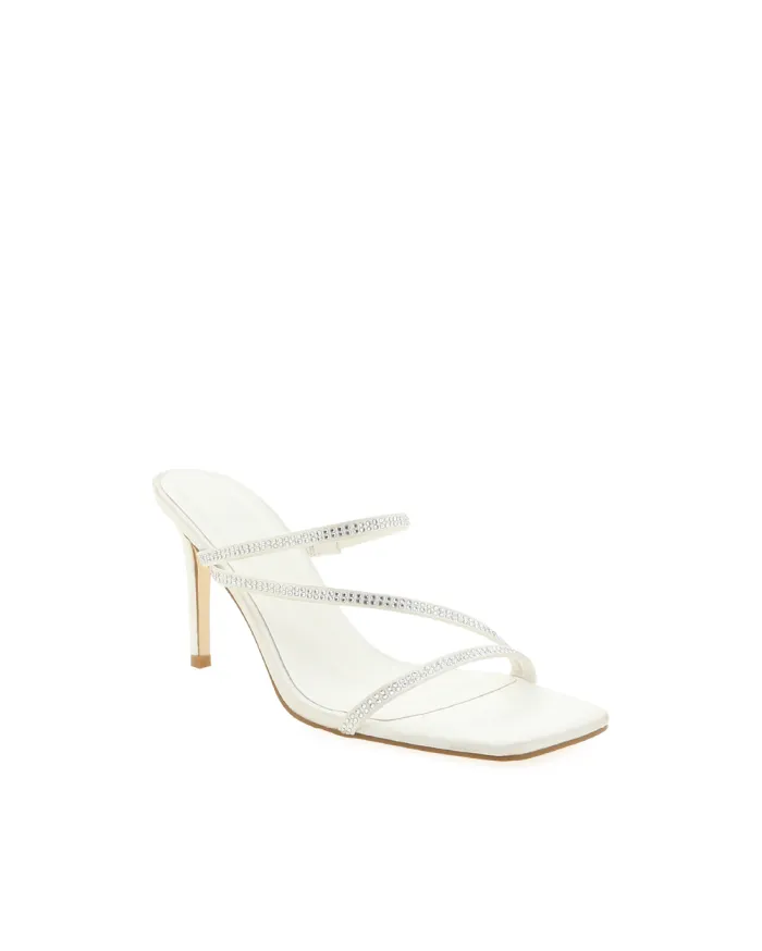 Heels Billini Stiletto Heels URIAH WHITE SATIN