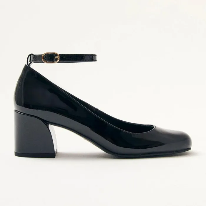 Heels Women ALOHAS Antoine Onix Black Leather Pumps