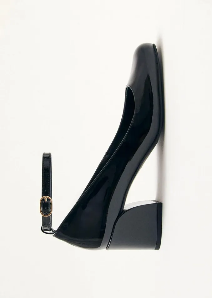 Heels Women ALOHAS Antoine Onix Black Leather Pumps