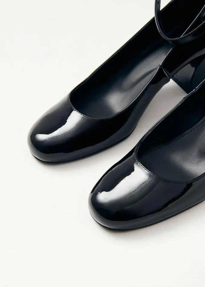 Heels Women ALOHAS Antoine Onix Black Leather Pumps