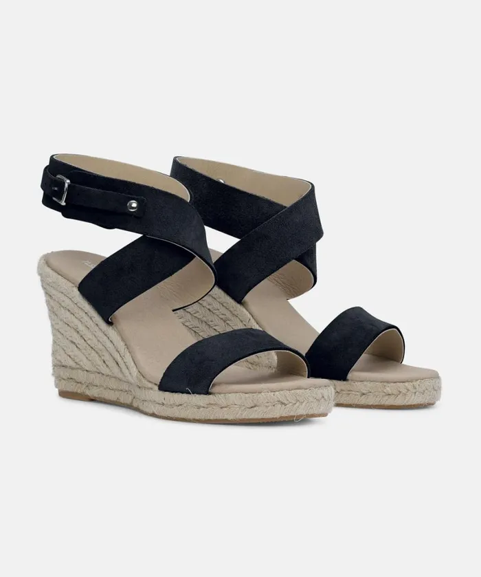 High Heel Espadrilles 8211 Black Shoes Ilse Jacobsen Sandals