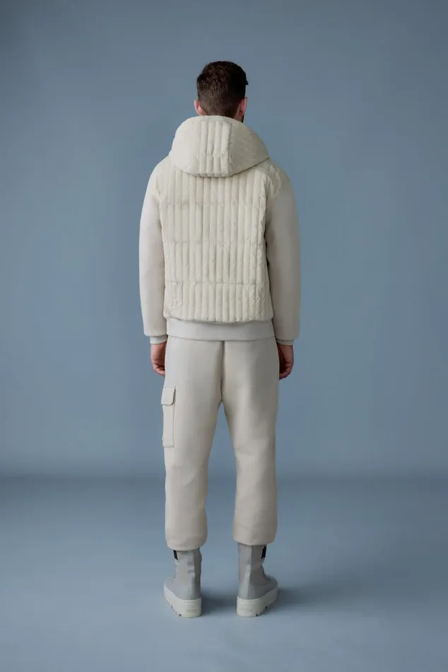 Hoodies and Tops Men Mackage CRUZ Zipup Hybrid Vertical Quilt Hoodie Trench Hoodies and Tops Men Mackage CRUZ Zipup Hybrid Vertical Quilt Hoodie Trench