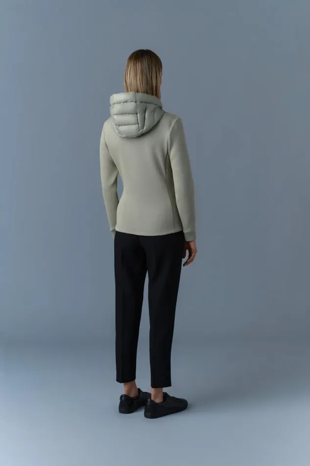 Hoodies and Tops Women Mackage DELLAR Hybrid Jacket With Hood Black Hoodies and Tops Women Mackage DELLAR Hybrid Jacket With Hood Black