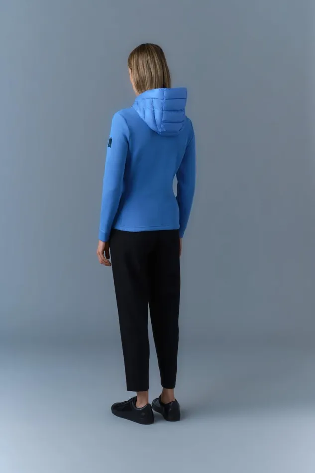 Hoodies and Tops Women Mackage DELLAR Hybrid Jacket With Hood Black Hoodies and Tops Women Mackage DELLAR Hybrid Jacket With Hood Black