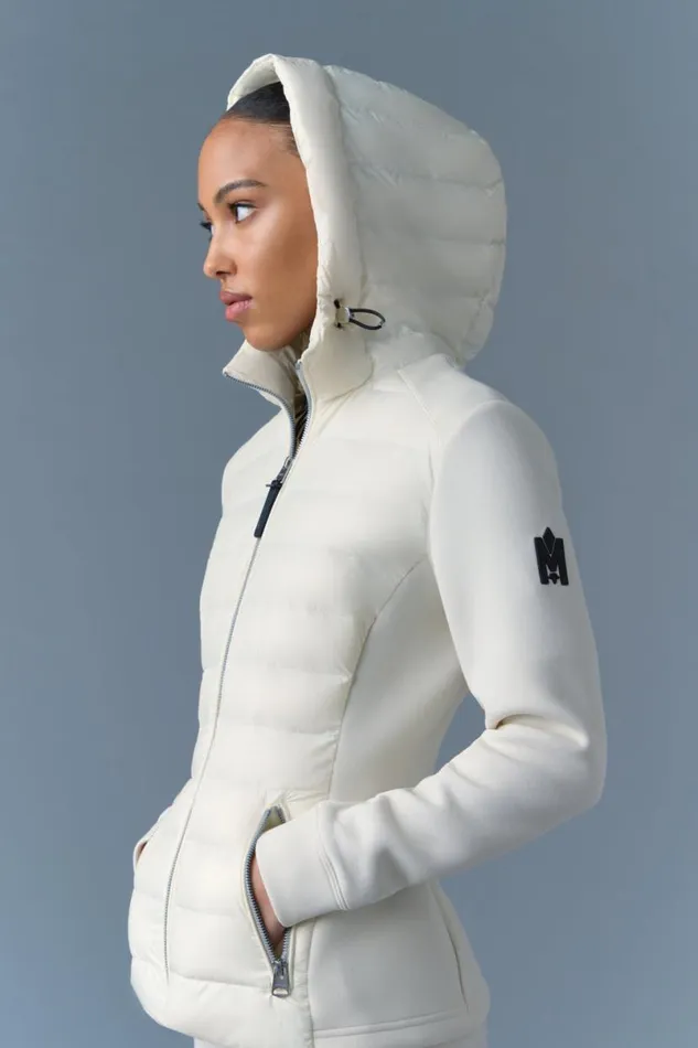 Hoodies and Tops Women Mackage DELLAR Hybrid Jacket With Hood Black Hoodies and Tops Women Mackage DELLAR Hybrid Jacket With Hood Black