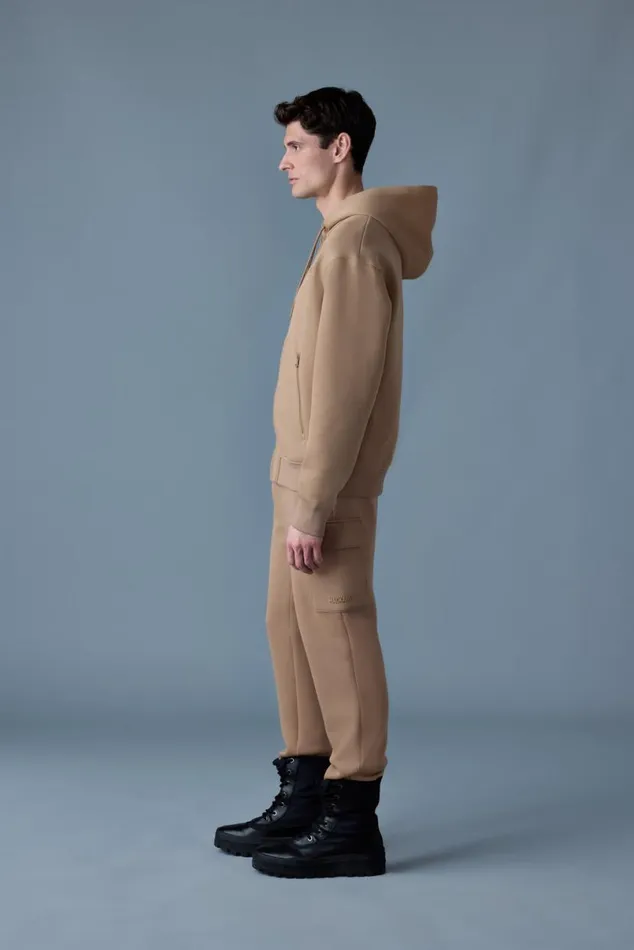 Hoodies and Tops Women Mackage KRYSTOS Doubleface Jersey Zipup Hoodie Camel Hoodies and Tops Women Mackage KRYSTOS Doubleface Jersey Zipup Hoodie Camel