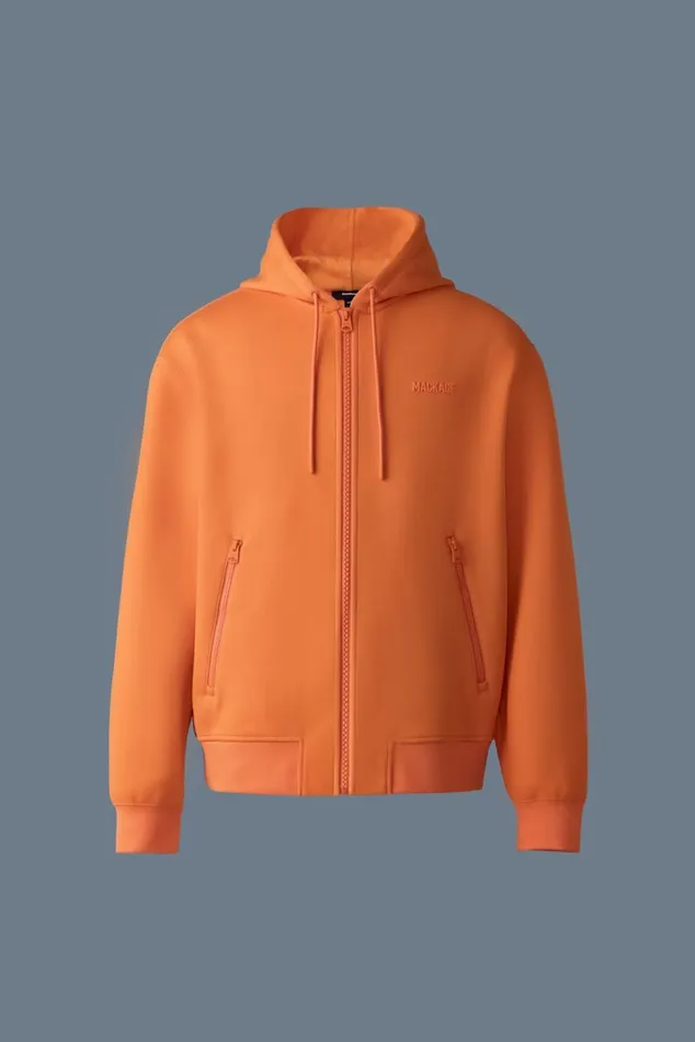 Hoodies and Tops Women Mackage KRYSTOS Doubleface Jersey Zipup Hoodie Camel Hoodies and Tops Women Mackage KRYSTOS Doubleface Jersey Zipup Hoodie Camel