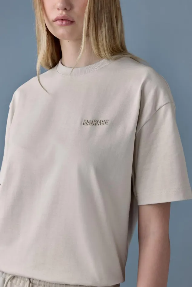 Hoodies and Tops Women Mackage TEER Teeshirt With Mackage Silicone Logo Cream Hoodies and Tops Women Mackage TEER Teeshirt With Mackage Silicone Logo Cream