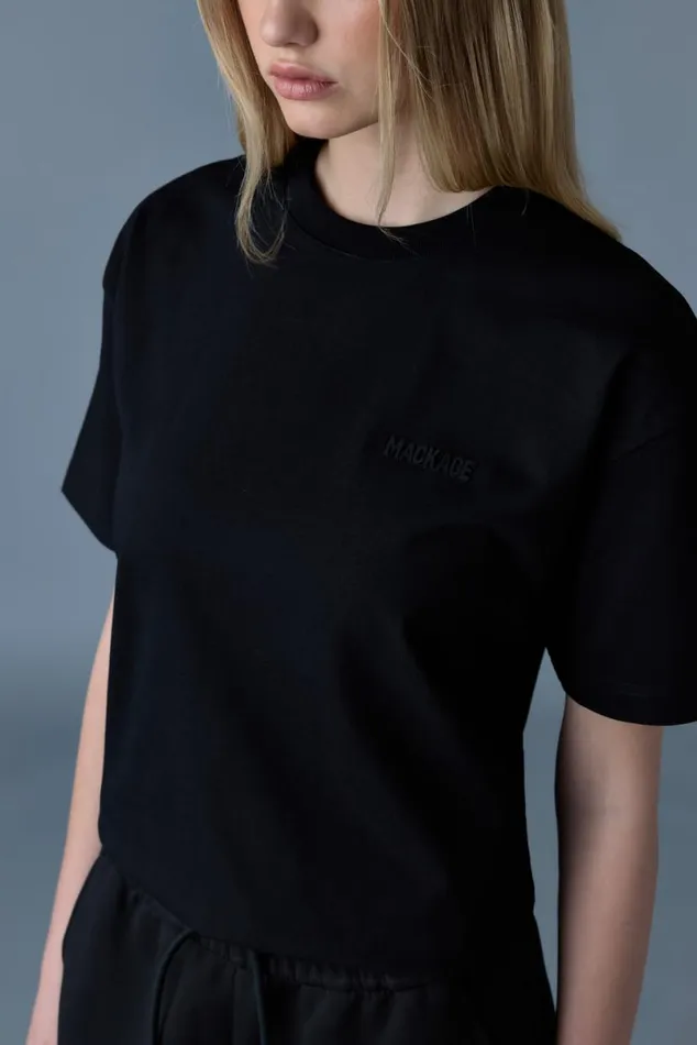 Hoodies and Tops Women Mackage TEER Teeshirt With Mackage Silicone Logo Cream Hoodies and Tops Women Mackage TEER Teeshirt With Mackage Silicone Logo Cream