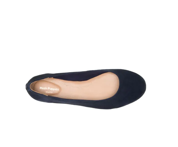 Hush Puppies Flats and SlipOns Women Kendal Ballet Perfect Fit Navy Suede Hush Puppies Flats and SlipOns Women Kendal Ballet Perfect Fit Navy Suede