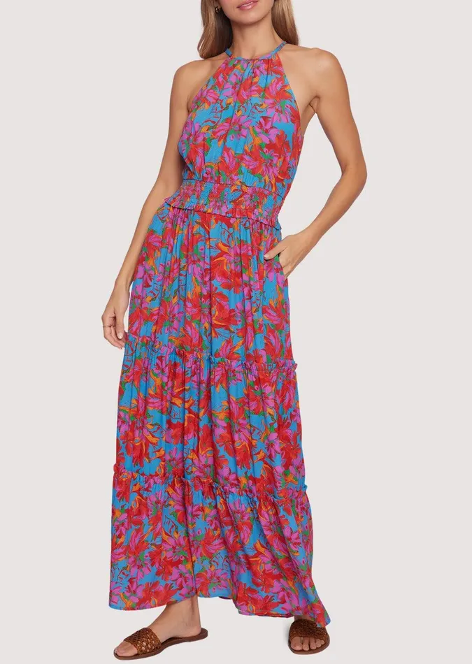 Hydra Springs Maxi Dress Bluefloral Women Lost Wander Dresses