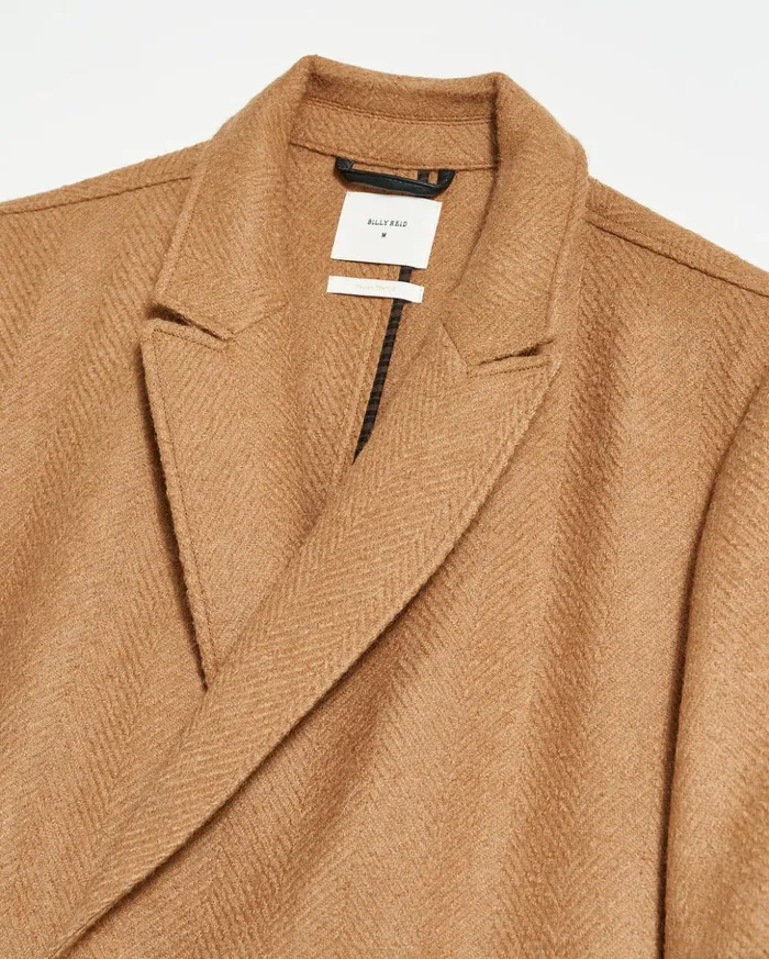 Jackets and Outerwear Men Billy Reid Officers Coat Camel