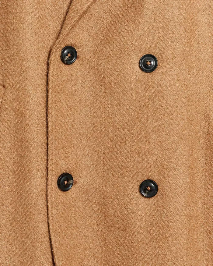 Jackets and Outerwear Men Billy Reid Officers Coat Camel