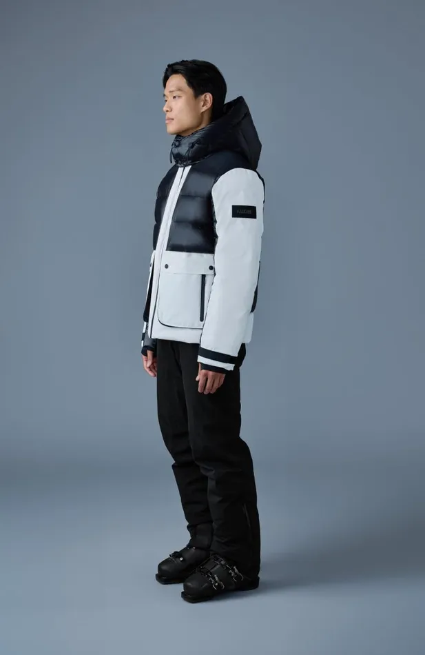Jackets Men Mackage CODY Down Ski Jacket With Hood Blackwhite
