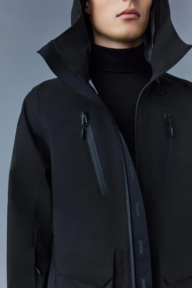Jackets Men Mackage ROHAN Unlined Ski Jacket With Hood Black Jackets Men Mackage ROHAN Unlined Ski Jacket With Hood Black