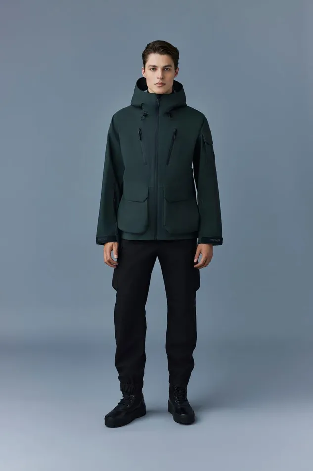 Jackets Men Mackage ROHAN Unlined Ski Jacket With Hood Black Jackets Men Mackage ROHAN Unlined Ski Jacket With Hood Black