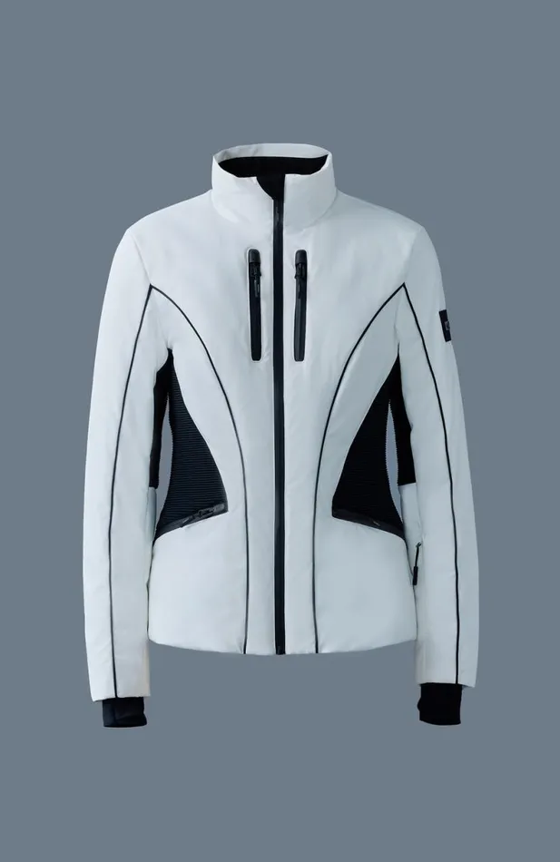 Jackets Women Mackage SANDRA Smocked Detailed Technical Ski Jacket Black