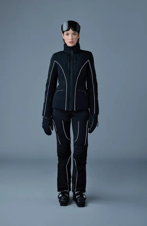 Jackets Women Mackage SANDRA Smocked Detailed Technical Ski Jacket Black Jackets Women Mackage SANDRA Smocked Detailed Technical Ski Jacket Black