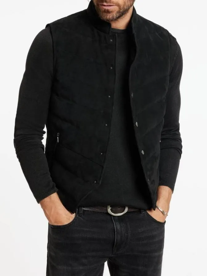 JACKSON VEST Black Clothing John Varvatos Leather Jackets