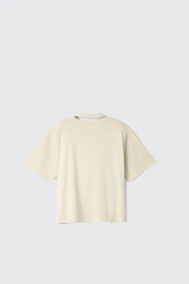 Jersey Men Camper TShirt Beige Organic Cotton TShirt Jersey Men Camper TShirt Beige Organic Cotton TShirt