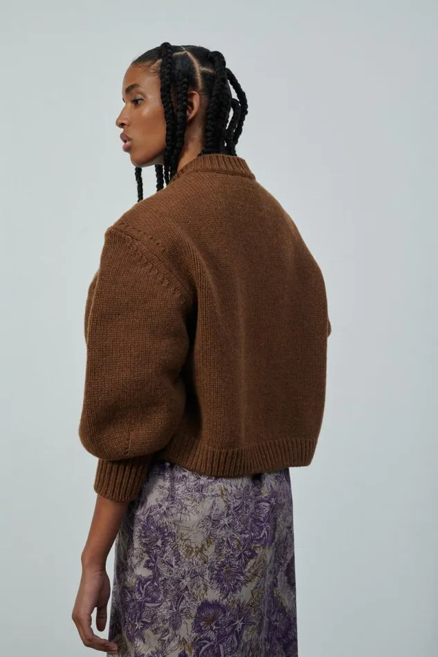 Jumpers and Cardigans Women Soeur LEONARD CARDIGAN Chestnut