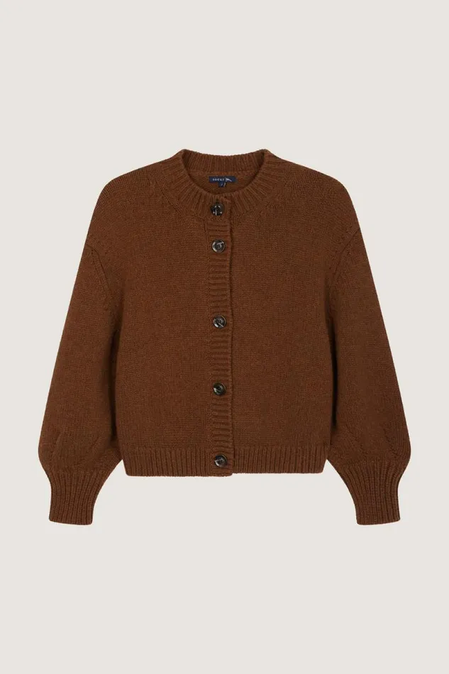 Jumpers and Cardigans Women Soeur LEONARD CARDIGAN Chestnut