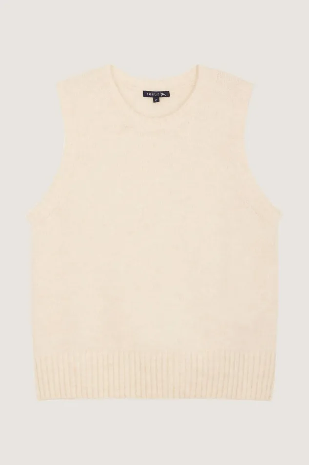 Jumpers and Cardigans Women Soeur NAMASTE SWEATER Ecru