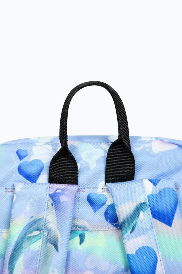 Just Hype Backpacks Hype Girls Holo Rainbow Dolphins Iconic Multicolour Backpack